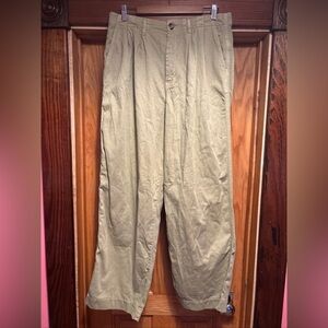 Free People Addy Chino Wide Leg Pants in Light Size 10
